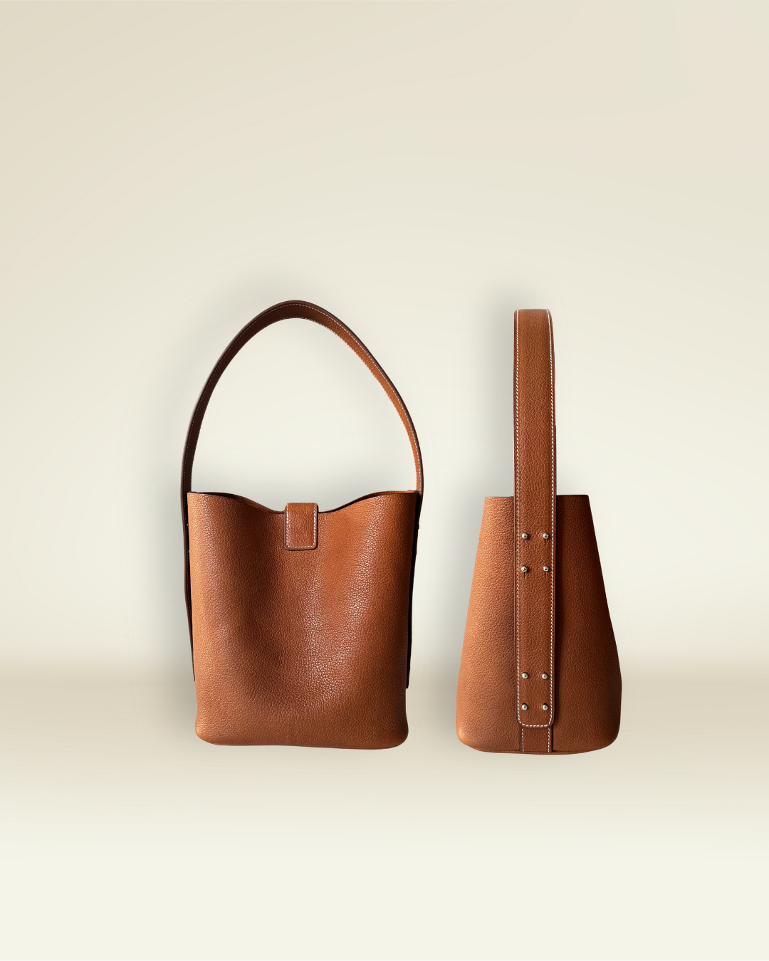 MYSTI - Sac porté main - Feuille d'automne, Cuir Novonappa - Sur commande