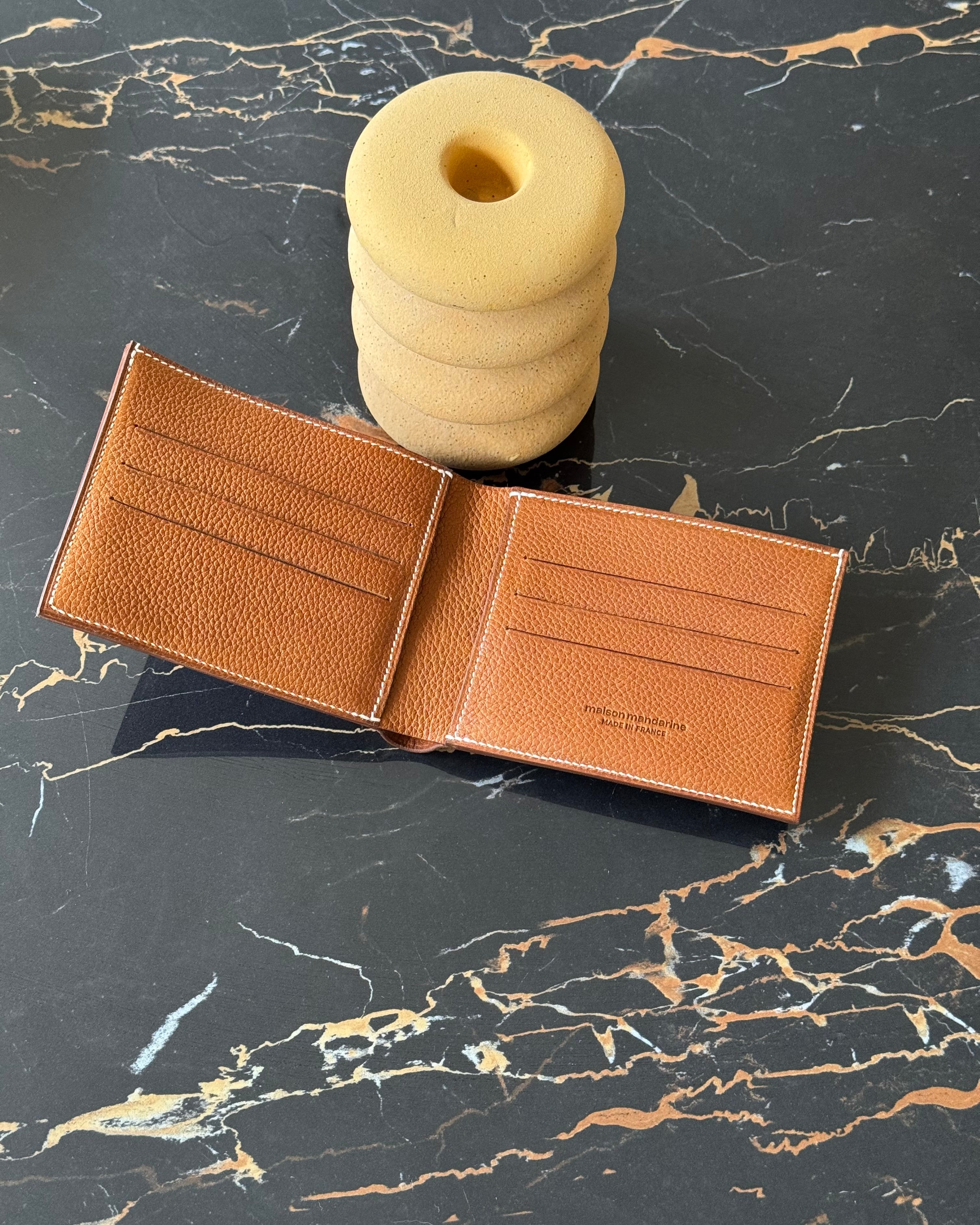 WALLET - Porte-Feuille - Feuille d'Automne, Cuir Novonappa - Sur Commande