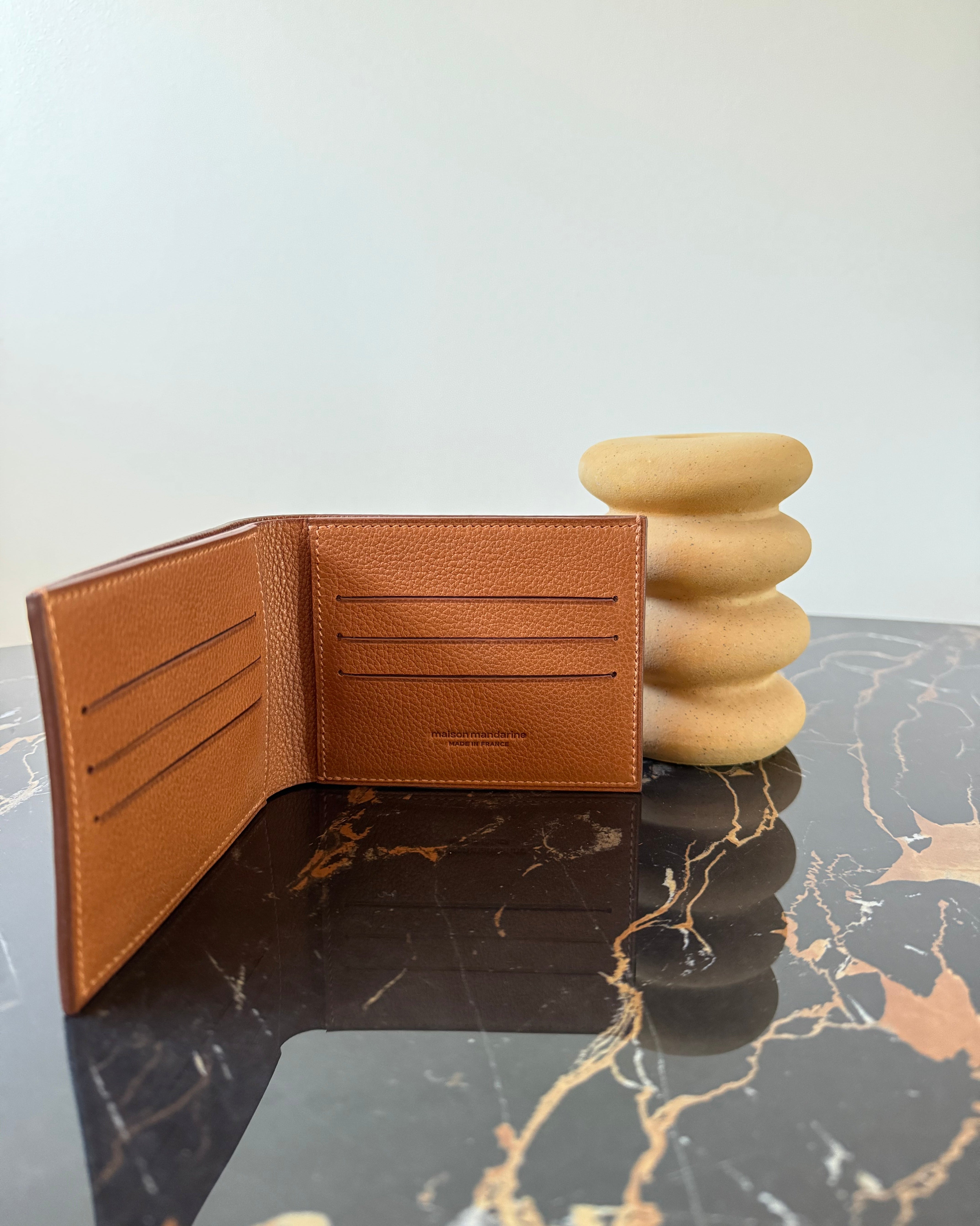 WALLET - Porte-Feuille - Feuille d'Automne, Cuir Novonappa - Sur Commande