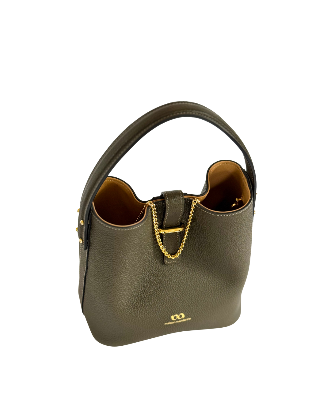 MYSTI MINI - Leather handbag and shoulder strap - Made to order