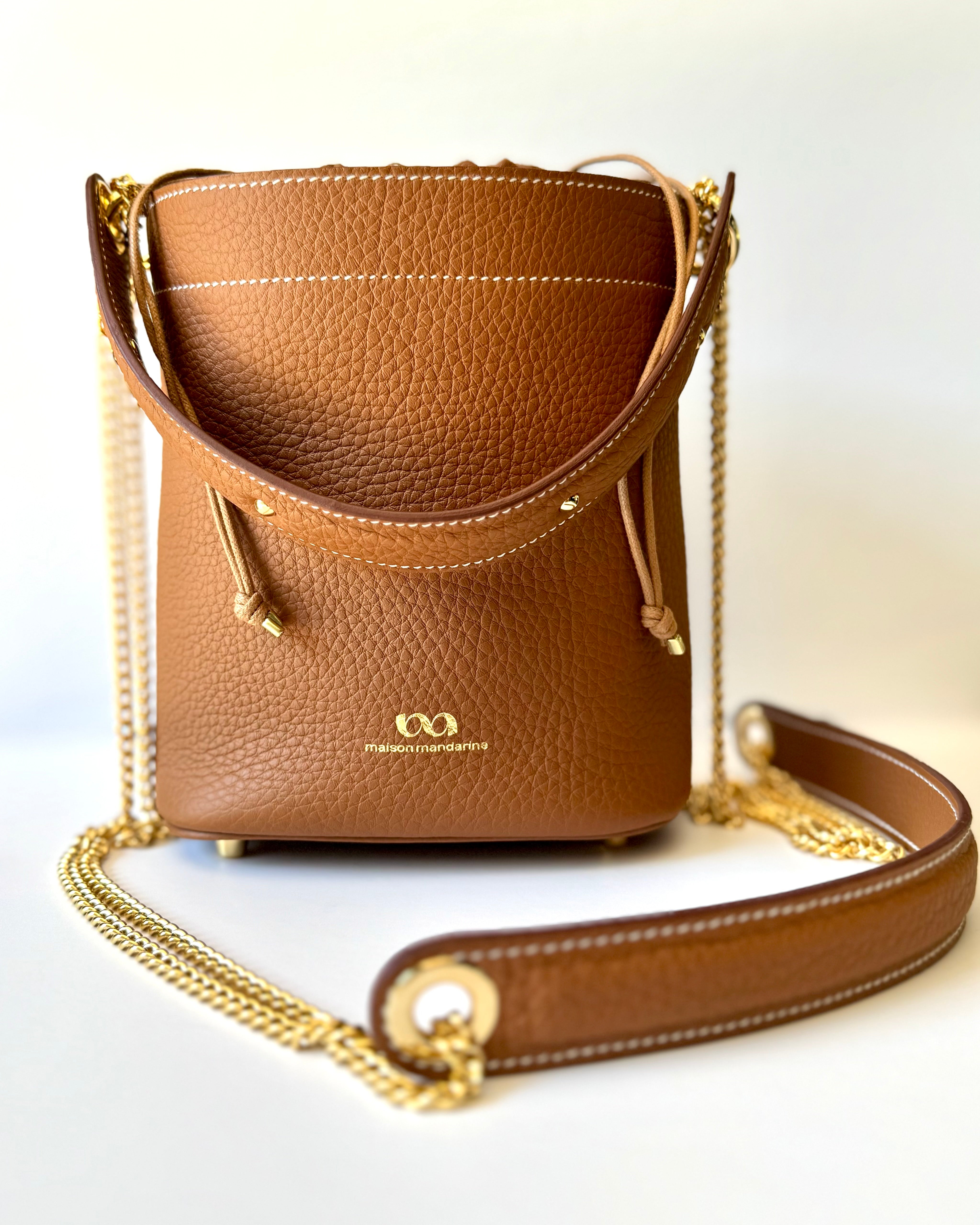 Soso - Petit sac porté main et bandoulière - Tabac
