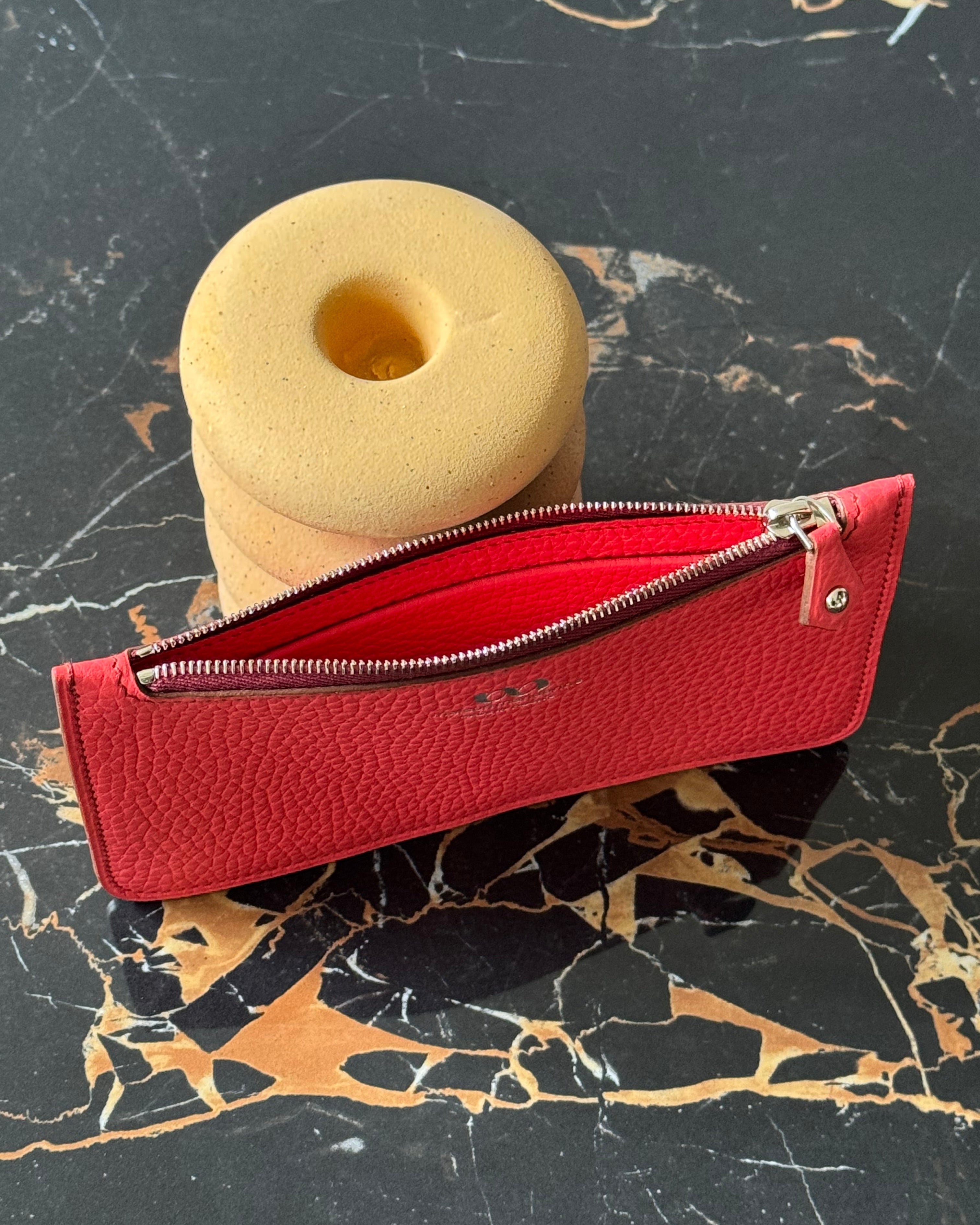 POCHY Wallet - Praline Red, Nickel - New color